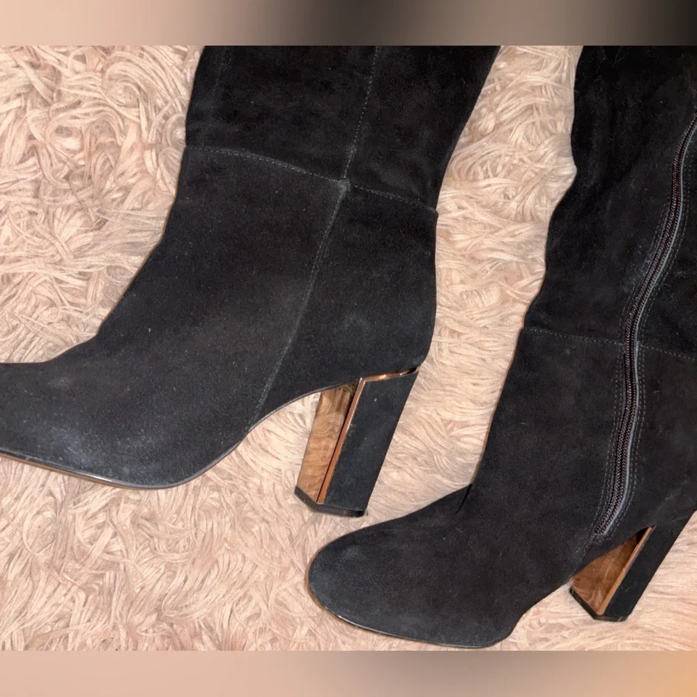 Aldo Nocien Over-The-Knee Black Suede Boots; Size 10